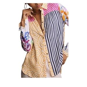Anthropologie Multicolor Button Down Shirt